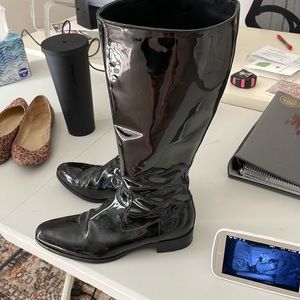 Prada rain boots